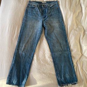 Madewell Dad Jeans size 27 w/ buttonfly 100% cotton